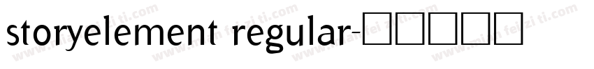 storyelement regular字体转换